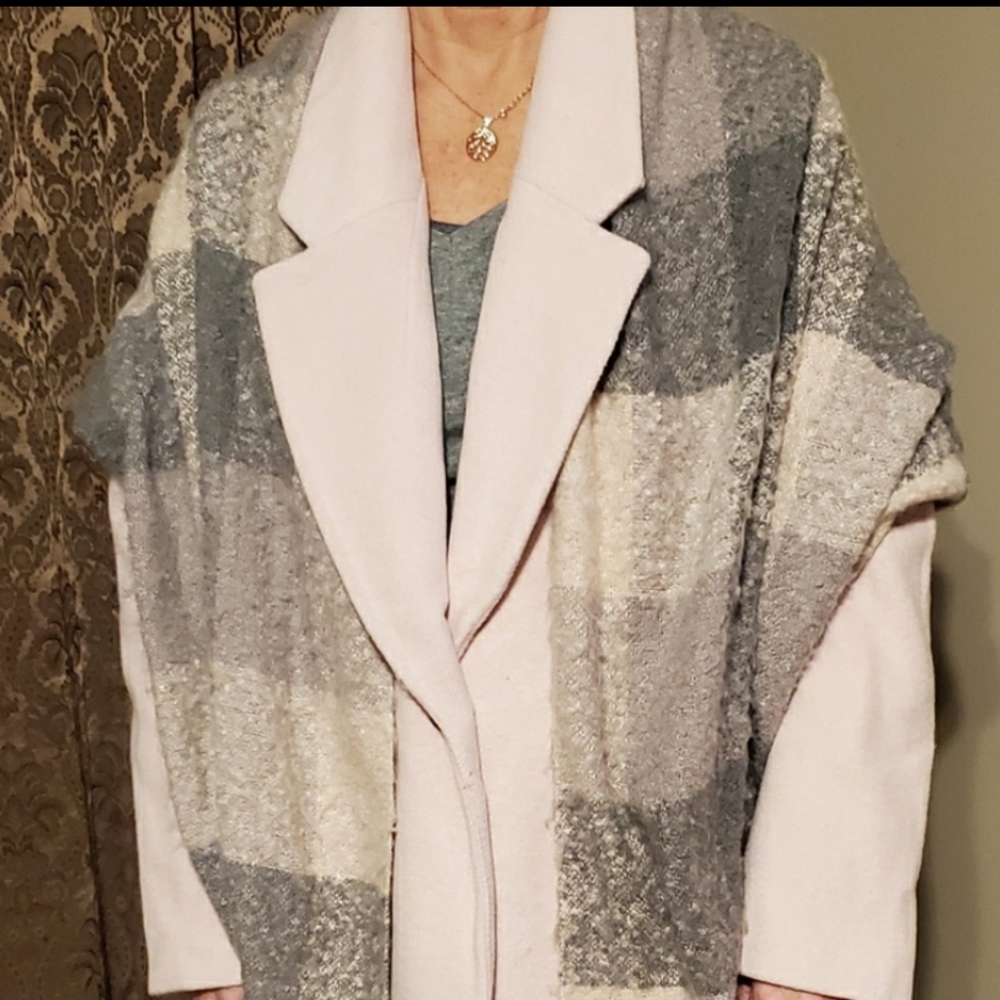 Light pink old navy over sized peacoat